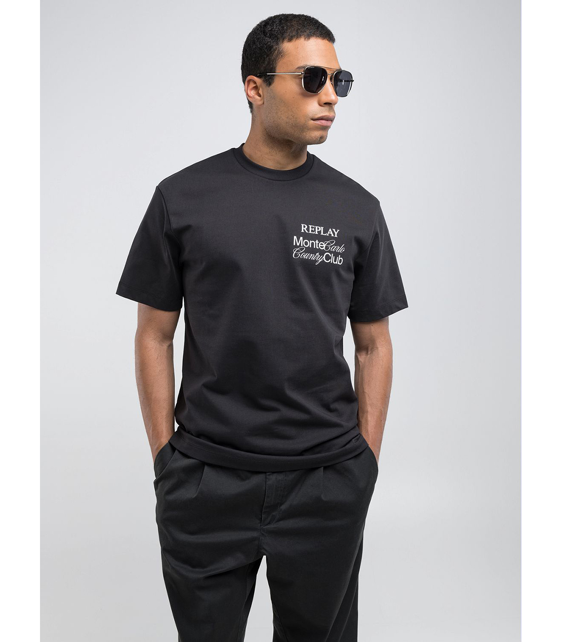 モンテカルロカントリークラブコレクションレギュラーフィットTシャツ 詳細画像 ブラック 4